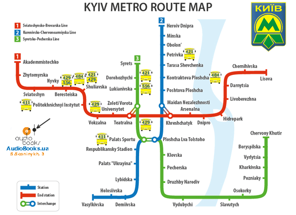 Карта проезда от метро