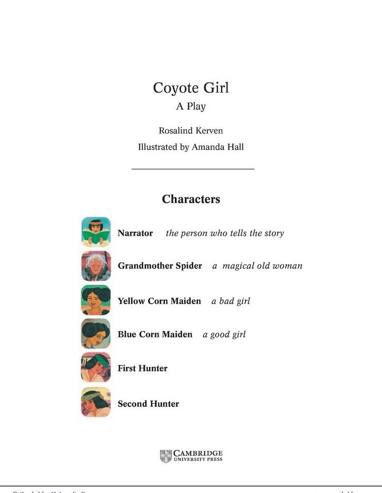 Cambridge StoryBook 4 Coyote Girl (play) - Rosalind Kerven (The book)