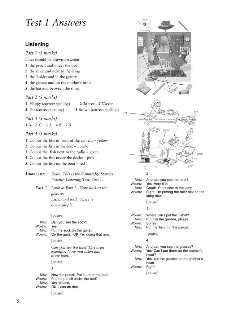 Cambridge Young Learners English Tests 6 Starter Answer Booklet - Cambridge Esol ()