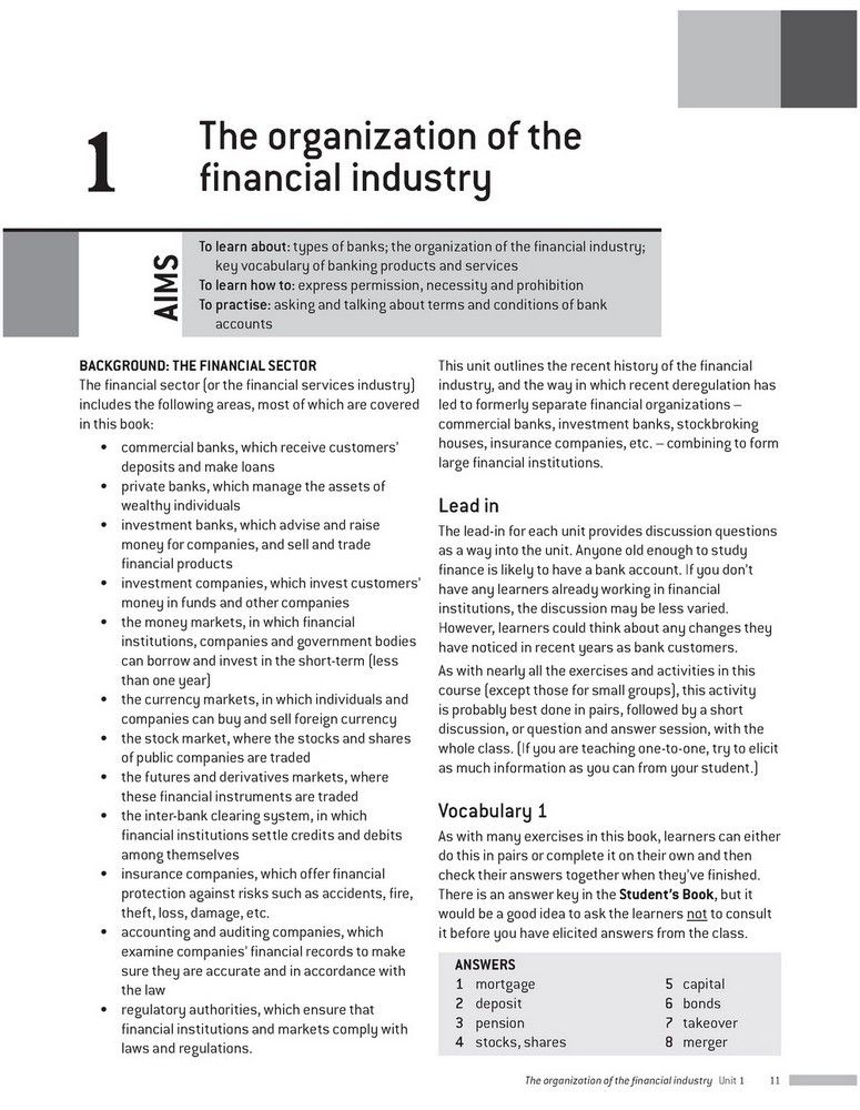 English for the Financial Sector Teachers Book (  ) - Ian Mackenzie (The book)