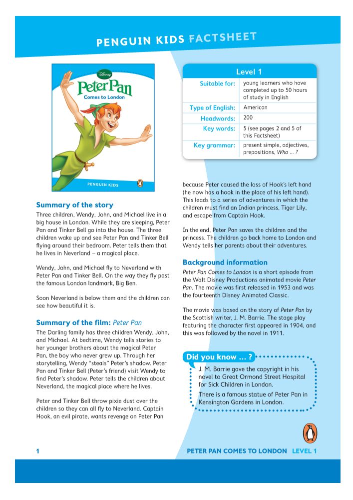 Peter Pan Comes to London -  (The book)