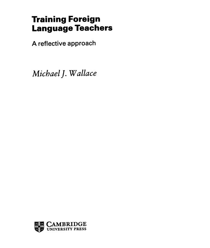 Training Foreign Language Teachers - Joanne Welling ()
