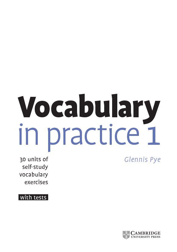Vocabulary in Practice 1 - Glennis Pye (The book)
