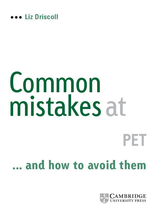 Common Mistakes at PET - Liz Driscoll (книга)