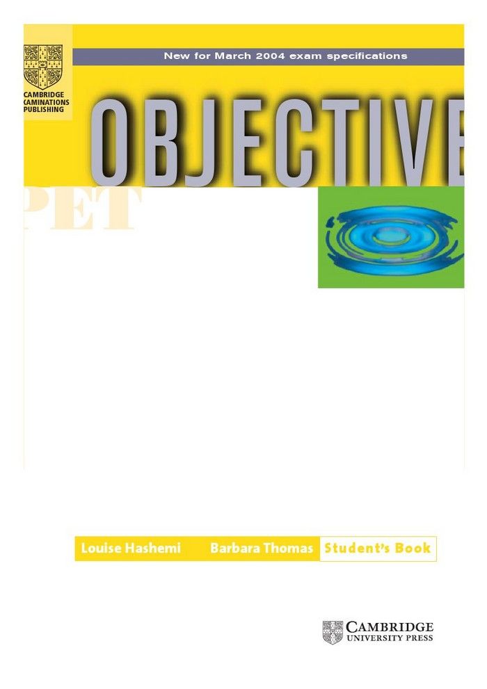 Objective PET Students Book - Louise Hashemi, Barbara Thomas (книга)