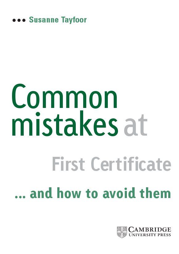 Common Mistakes at FCE - Susan Tayfoor (The book)
