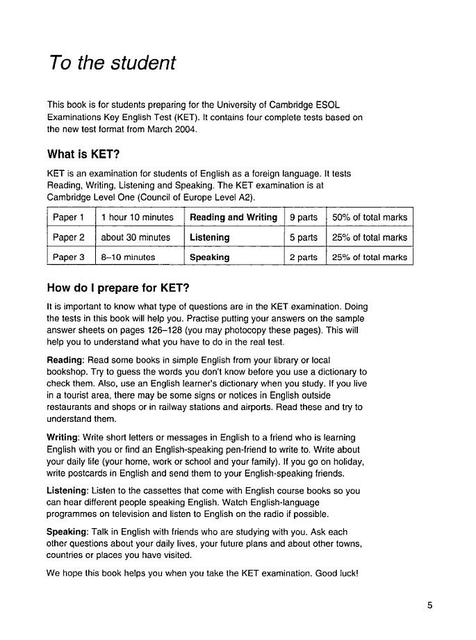 Cambridge KET 3 Self-study Pack Students Book with answers and Audio CDs - Cambridge Esol ( + )