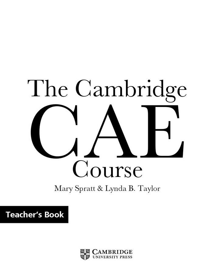 Cambridge CAE Course Teachers Book 2ed - Cambridge Esol ()