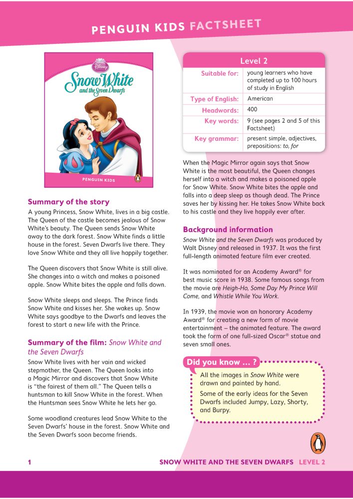 Snow White and the Seven Dwarfs -  (The book)
