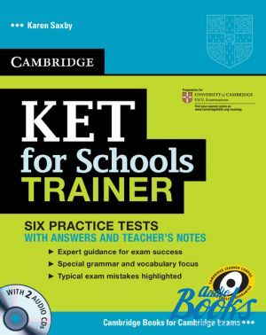 Book + 3 cd "KET for Schools Trainer Practice Tests with answers" -  