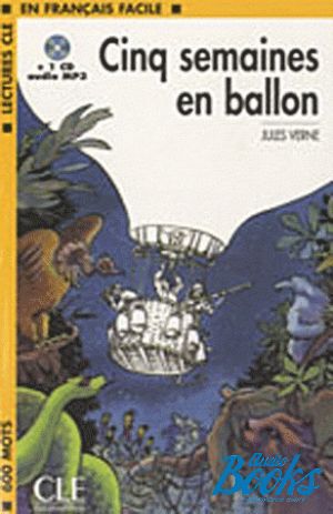 Book + cd "Niveau 1 Cing Semaines en ballon Livre+CD" - Jules Verne