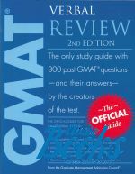  "The Official Guide For GMAT Verbal Review, 2 Edition"