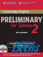 Cambridge English Preliminary for schools 2 Student's Book Pack with answers (учебник) (книга + 2 диска)