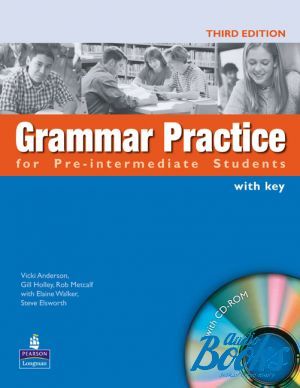Book + cd "Grammar Practice Pre-Intermediate Book with CD-ROM and key" -  