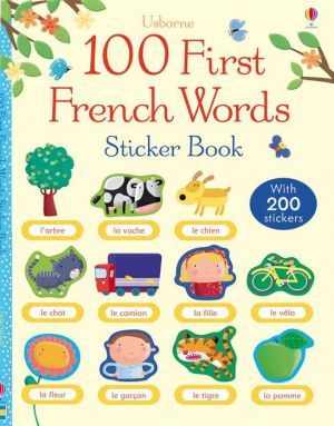The book "100 first French words, Sticker Book ()" -  