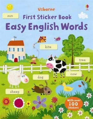 The book "First Sticker Book: Easy English words" -  
